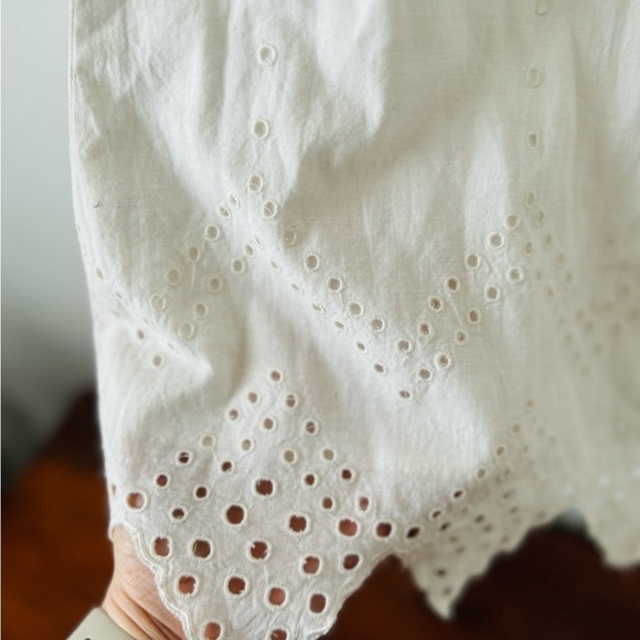 NWT st. roche ivory/ white eyelet polly midi skirt size extra small xs - Picture 7 of 11